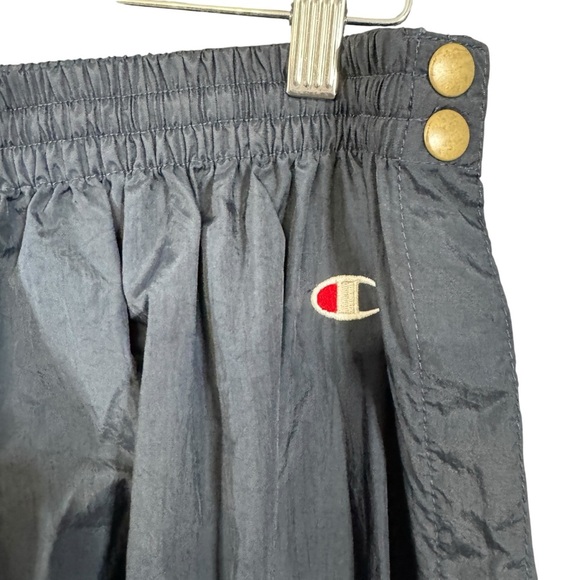 Champion Black Breakaway Pants | Snap Sides Retro XL - Picture 4 of 7
